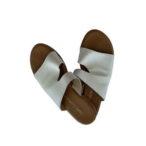 Emu Australia Ginini Womens Cow Leather Slide - Coconut - Size 9